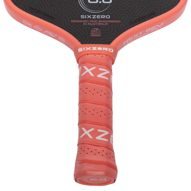Six Zero Coral 16mm Widebody Pickleball Paddle