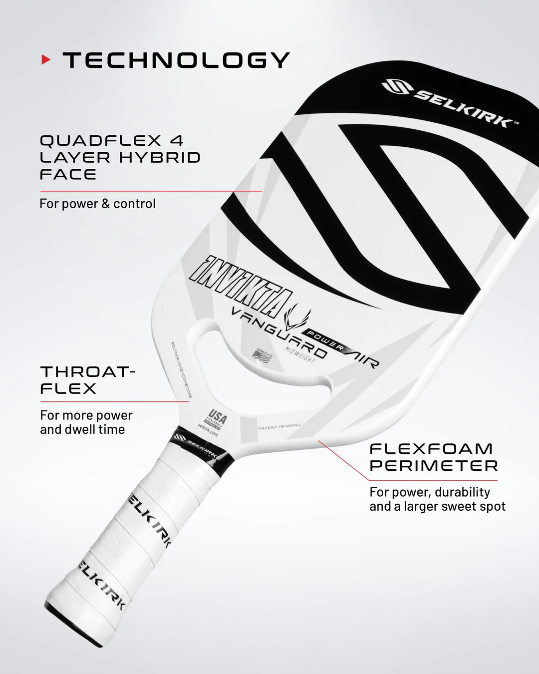 Selkirk Vanguard Power Air Epic Pickleball Paddle