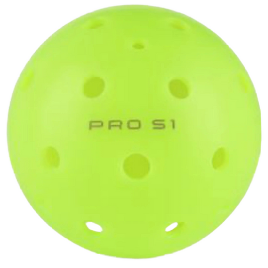 Selkirk Pro S1 Indoor Outdoor Single Pickleball - Neon Green