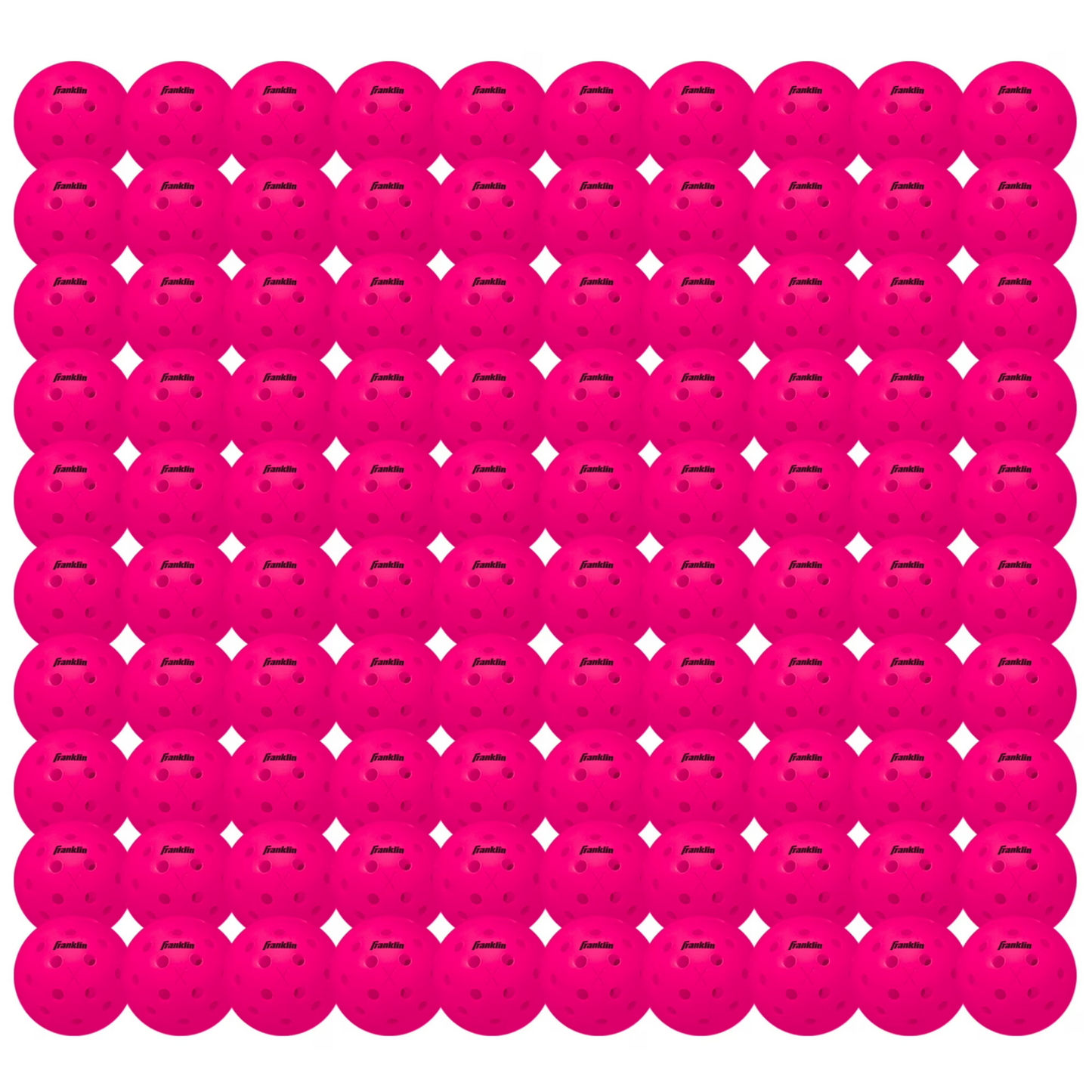 Franklin X-40 Outdoor 100 Pack Box Pickleballs - Pink