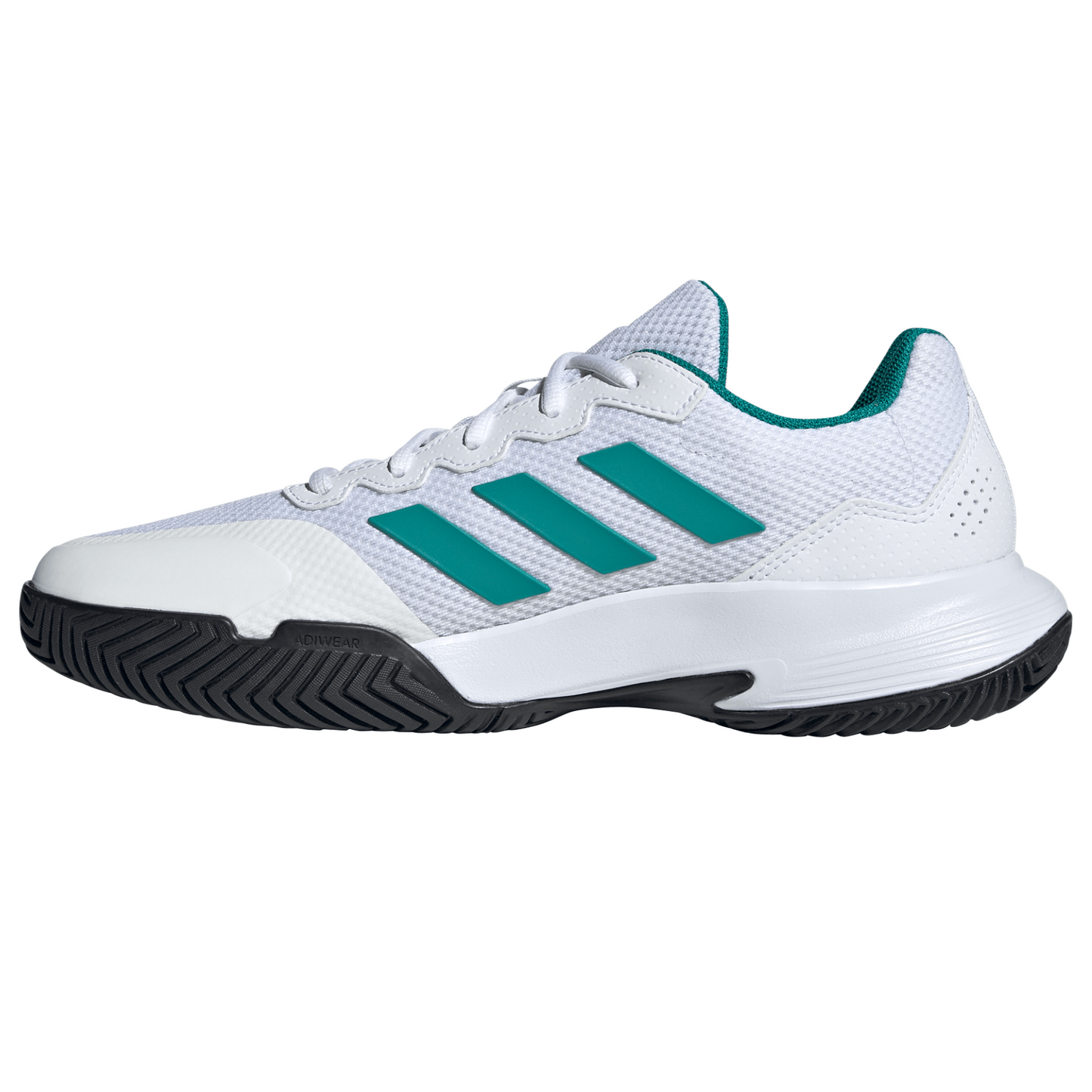 Adidas Gamecourt 2.0 Mens Tennis Shoes - Footwear White/Pure Teal/Core Black