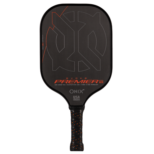 Onix Evoke Premier Pro Raw Carbon Fiber Pickleball Paddle - Black 12mm