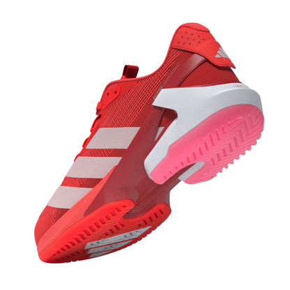 Adidas Adizero Ubersonic 5 Womens Tennis Shoes - Lucid Red/Zero Metalic / Lucid Pink