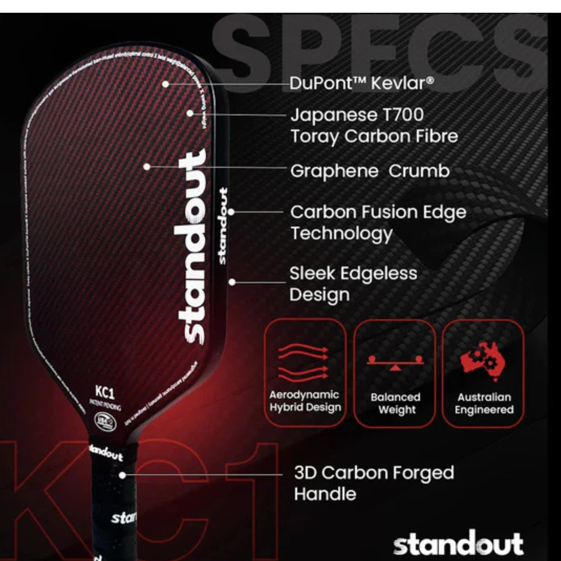 Standout KC1 Pickleball Paddle
