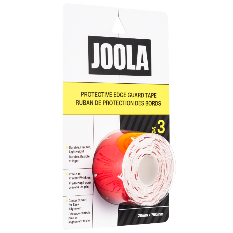 JOOLA Pro V Protective Edge Guard Tape - Blaze Red (28mm x 760mm - 3 Pack)