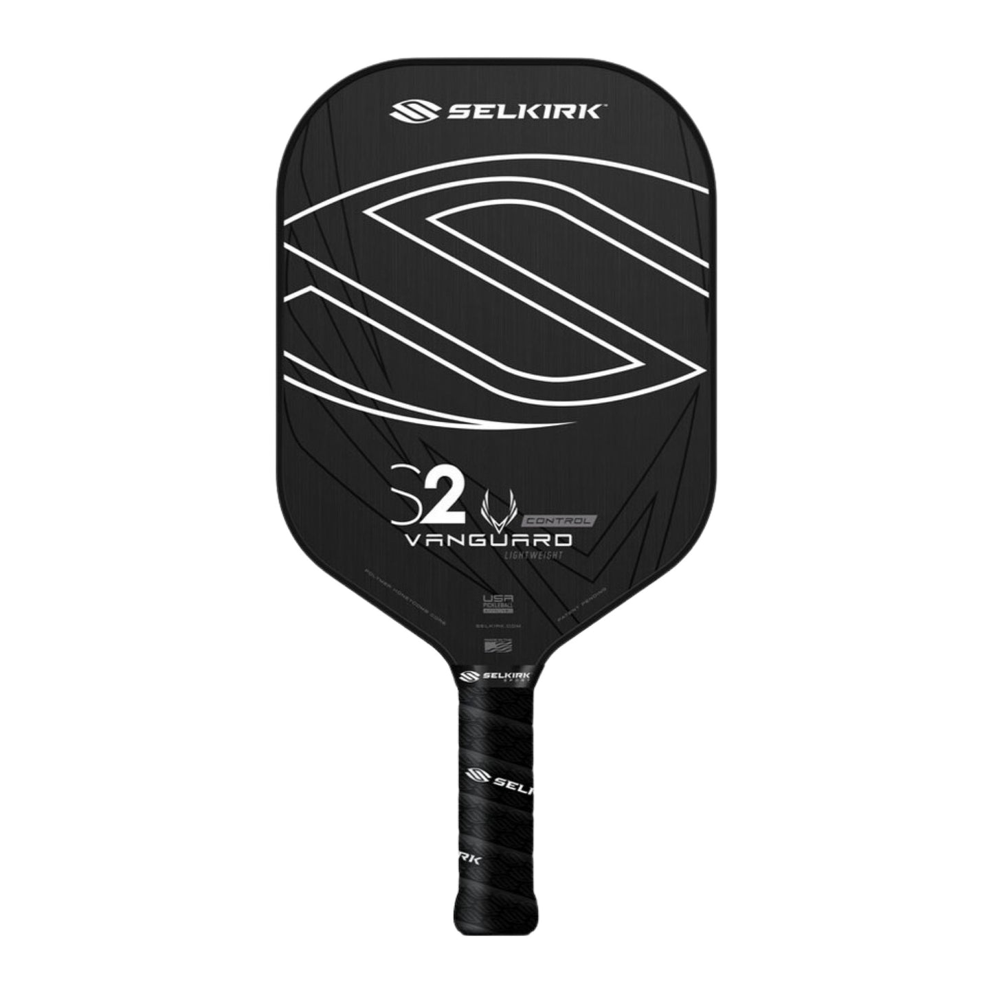 Selkirk Vanguard Control S2 Lightweight Raw Carbon Pickleball Paddle