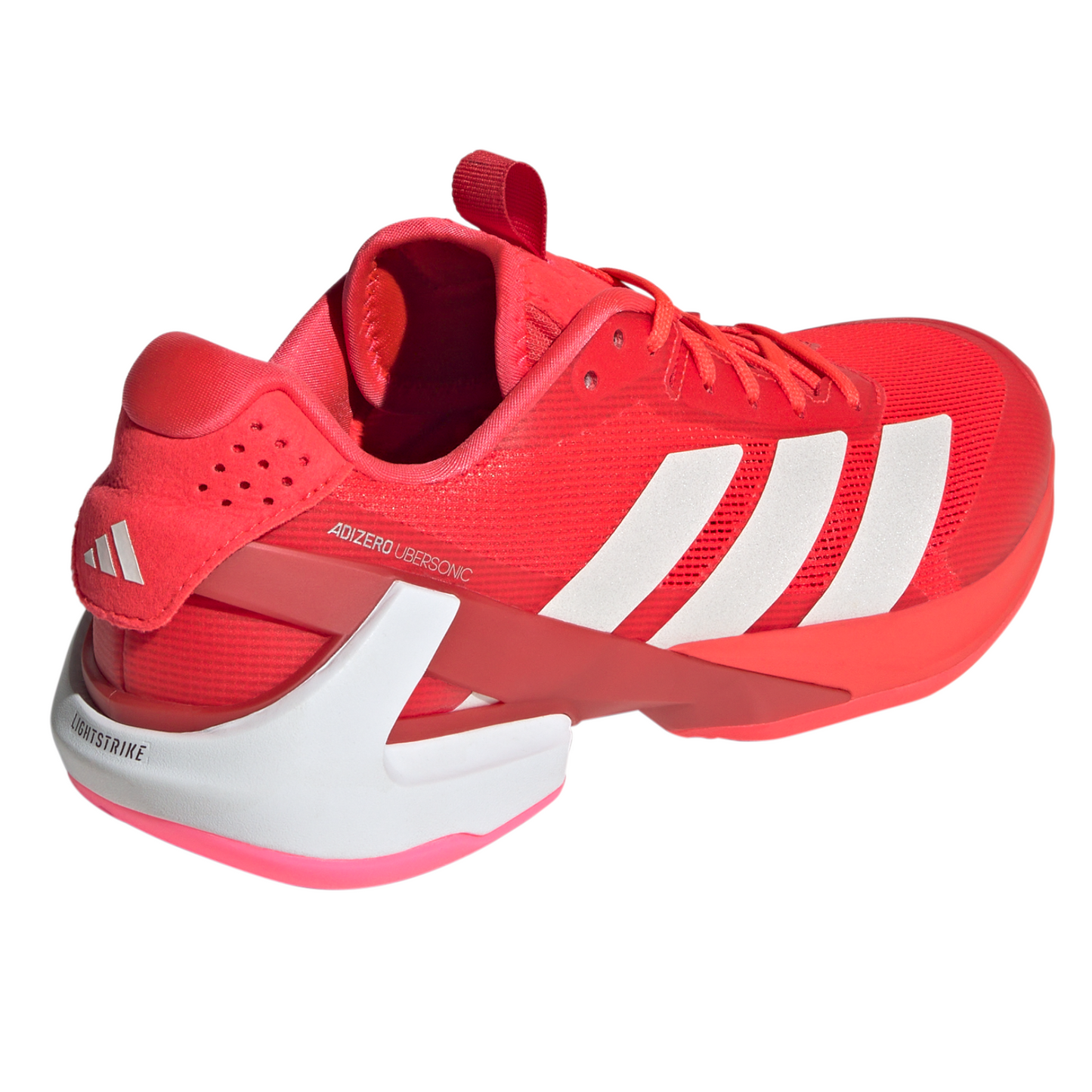 Adidas Adizero Ubersonic 5 Womens Tennis Shoes - Lucid Red/Zero Metalic / Lucid Pink