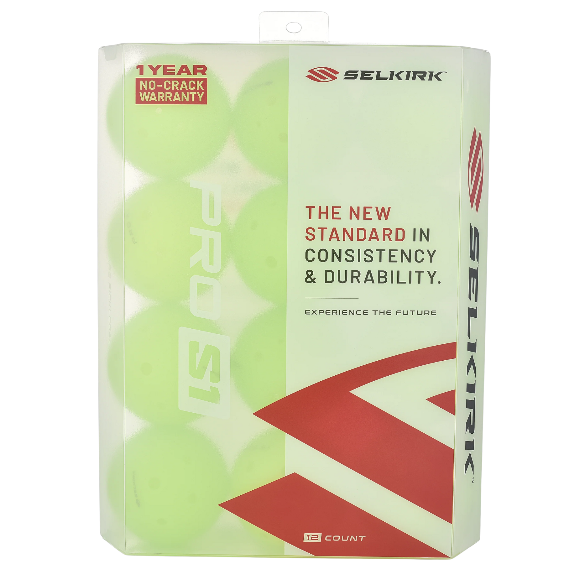 Selkirk Pro S1 Outdoor 12 Pack Pickleballs - Neon Green