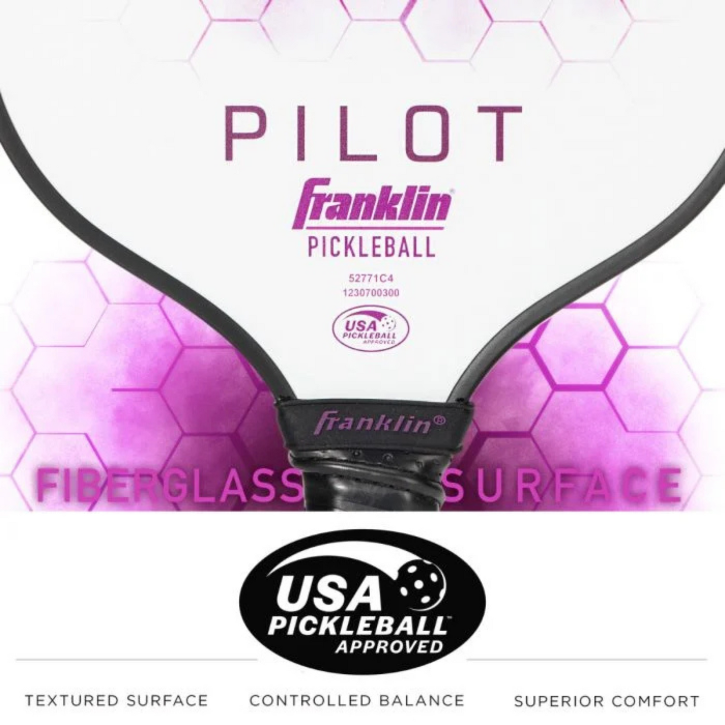 Franklin Pilot Series Fibreglass Pickleball Paddle with Maxgrit