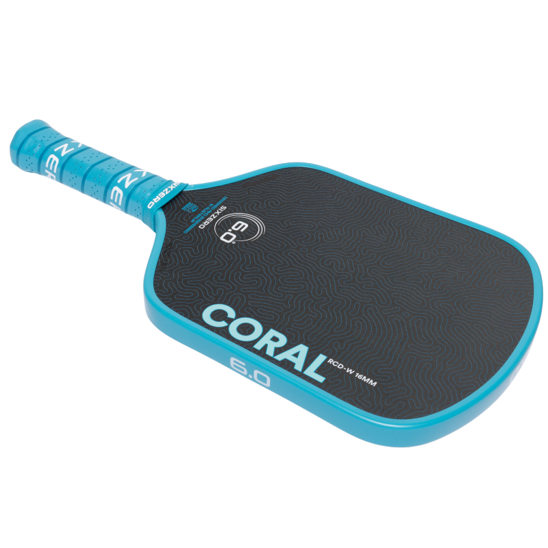 Six Zero Coral 16mm Widebody Pickleball Paddle