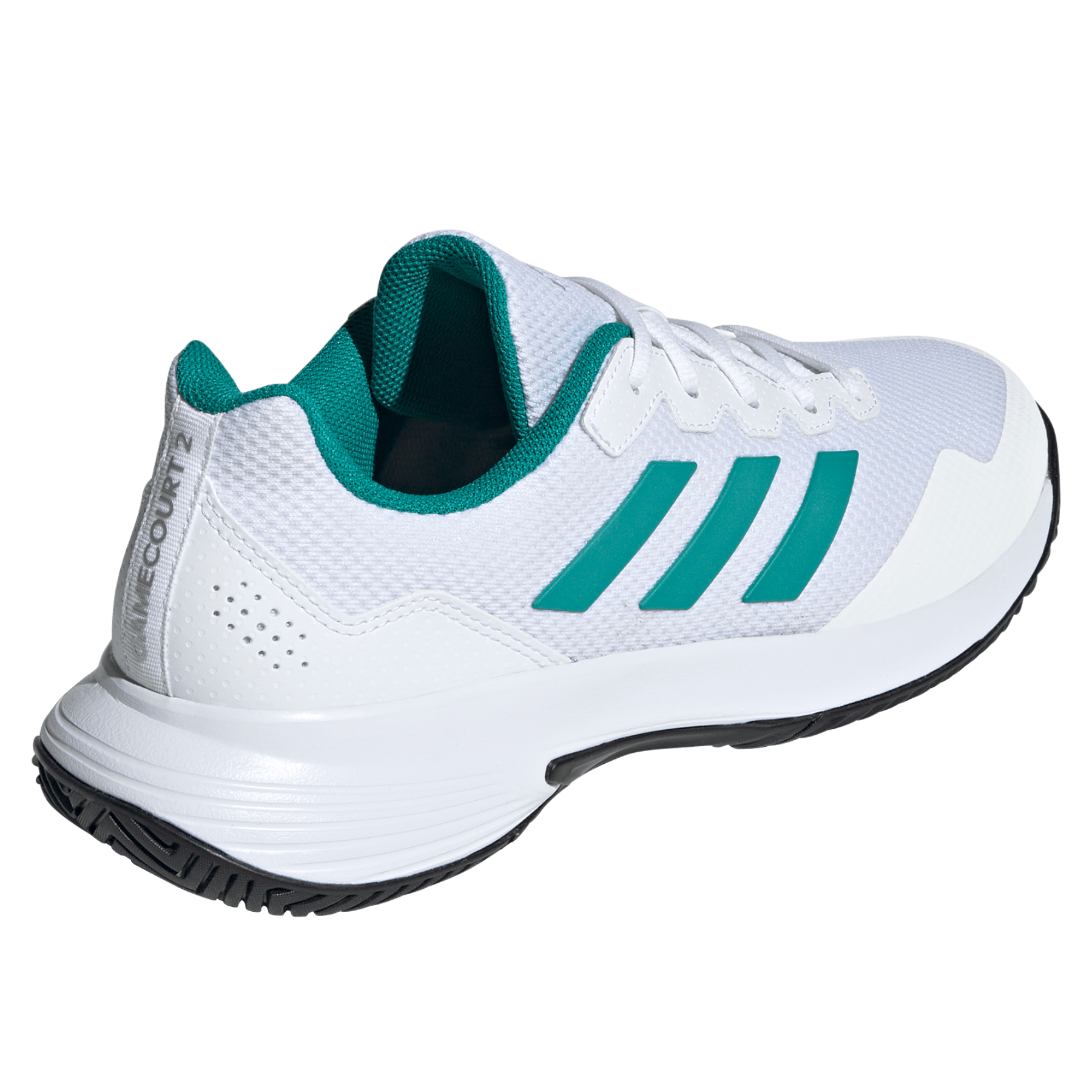 Adidas Gamecourt 2.0 Mens Tennis Shoes - Footwear White/Pure Teal/Core Black