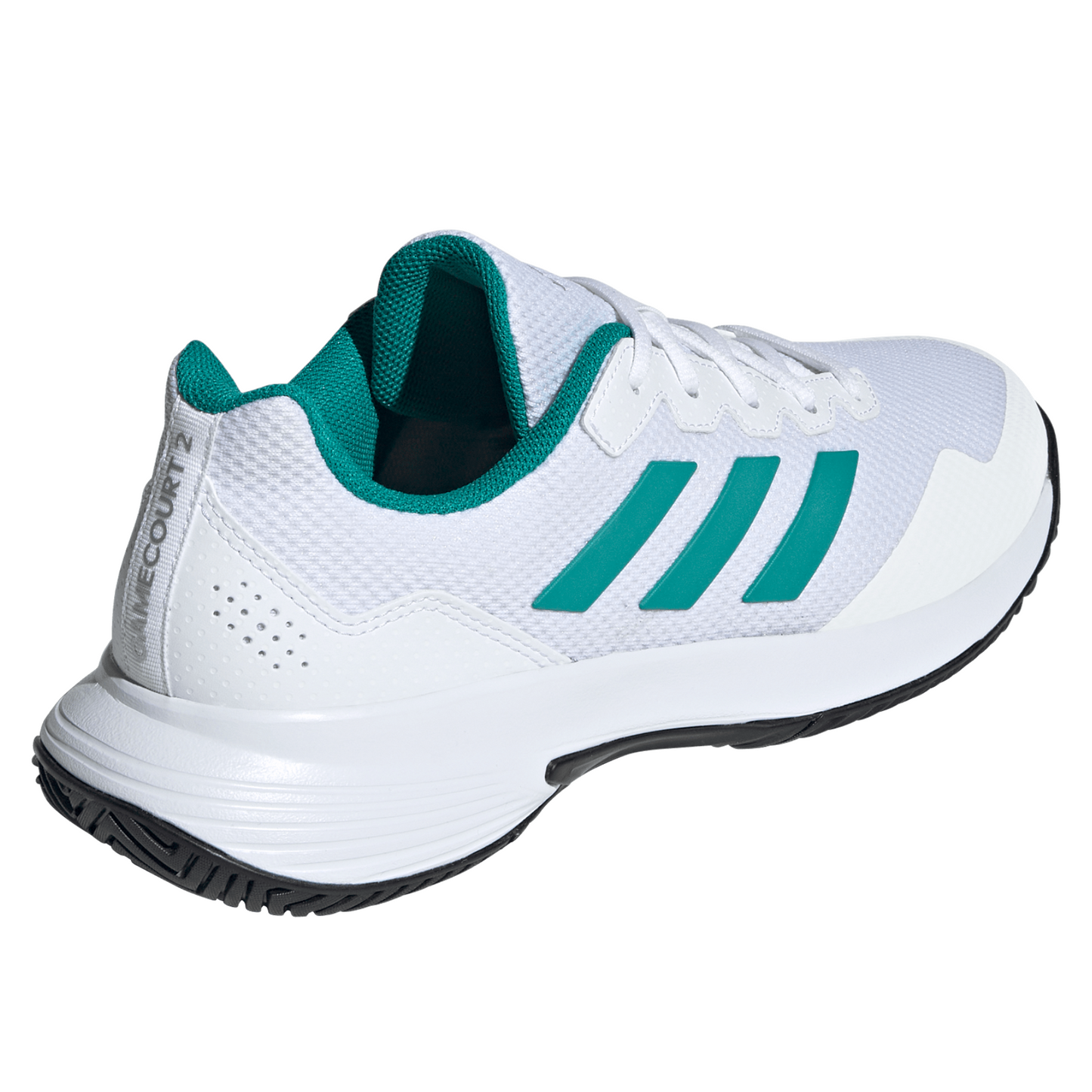 Adidas Gamecourt 2.0 Mens Tennis Shoes - Footwear White/Pure Teal/Core Black