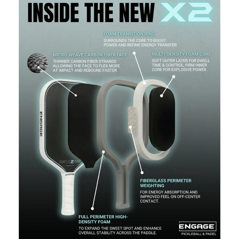 Engage X2 Elongated Pickleball Paddle