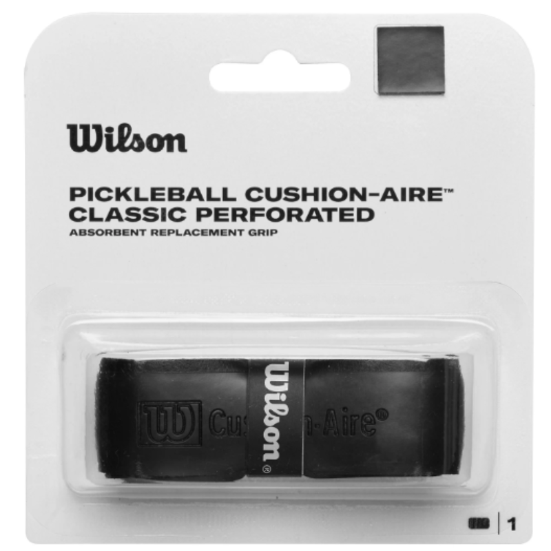 Wilson Pickleball Cushion Aire Classic Perforated Replacement Grip - Black