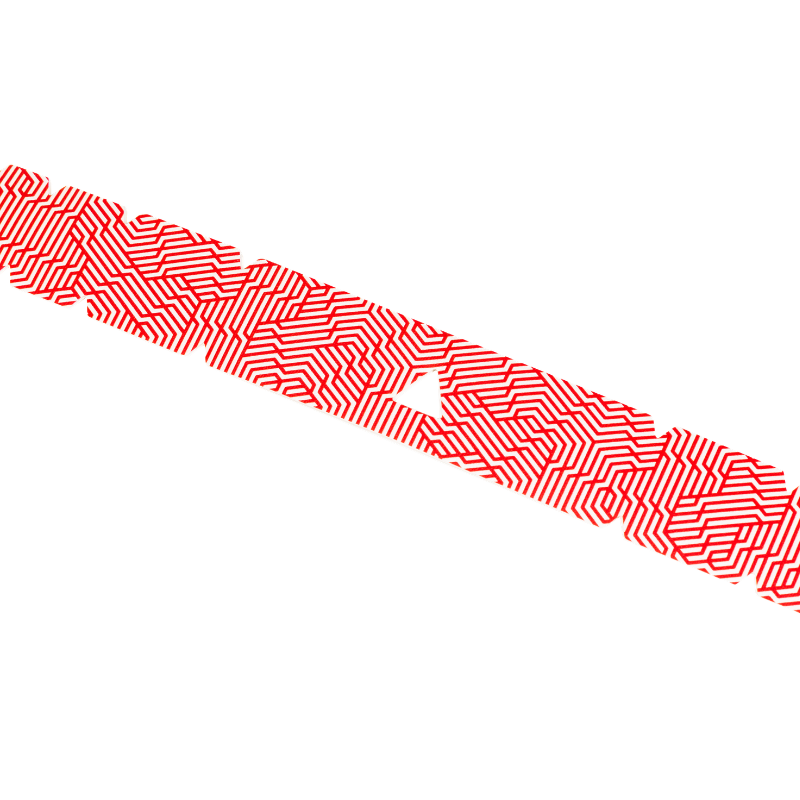JOOLA Pro V Protective Edge Guard Tape - Blaze Red (28mm x 760mm - 3 Pack)