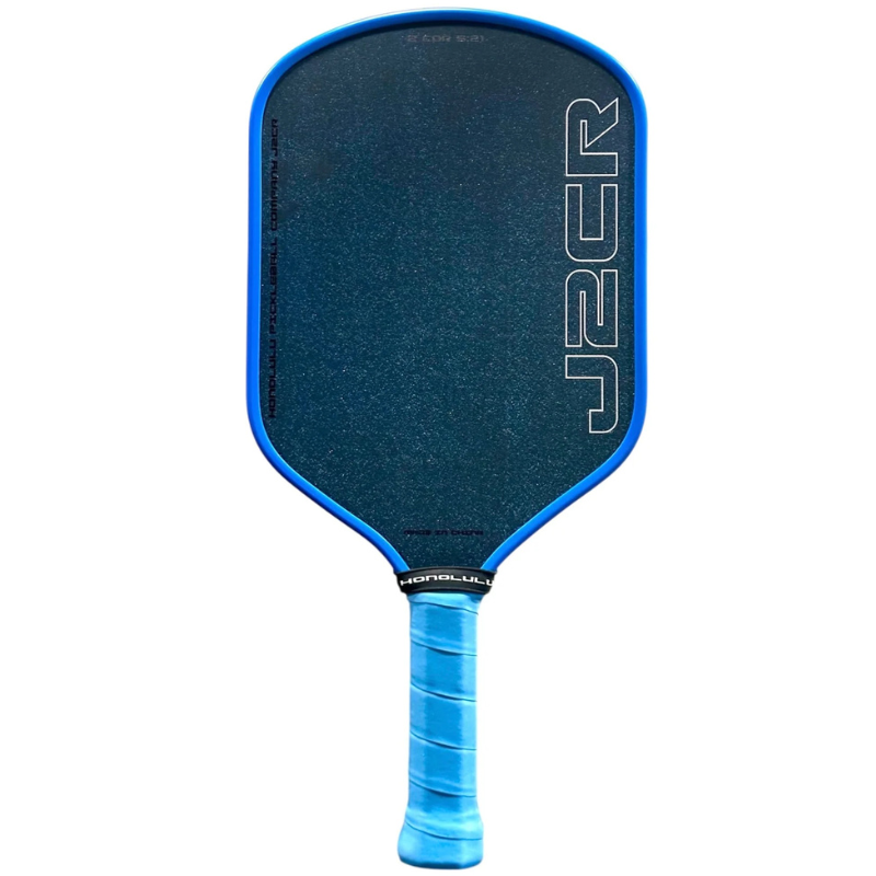 Honolulu J2CR Crystal Blue Endurance Surface Pickleball Paddle - Blue