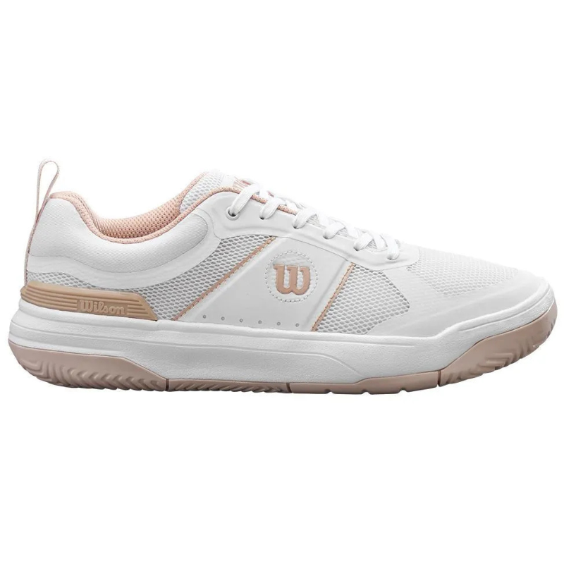 Wilson Pickle Pro Womens Pickleball Shoes - White/Cameo Rose