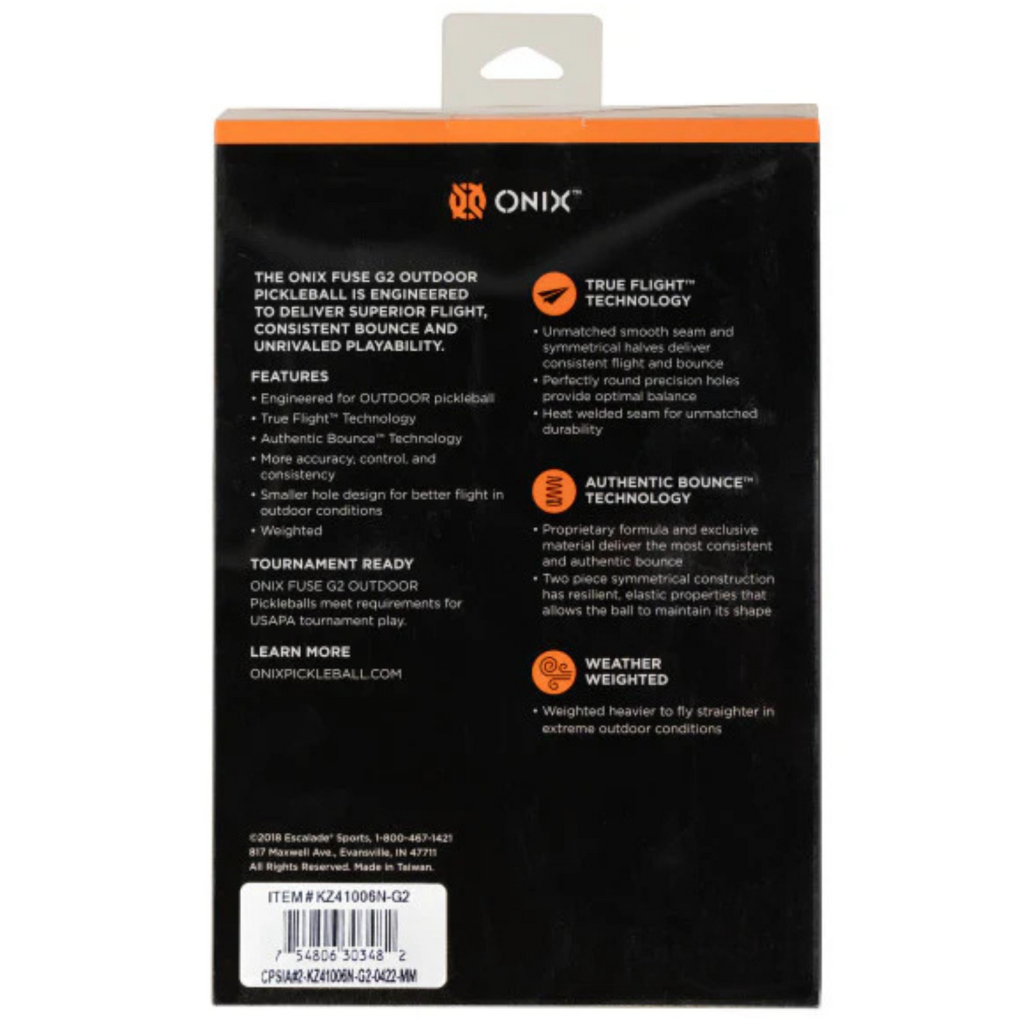 Onix Fuse G2 Outdoor Pickleballs 6 Pack - Green