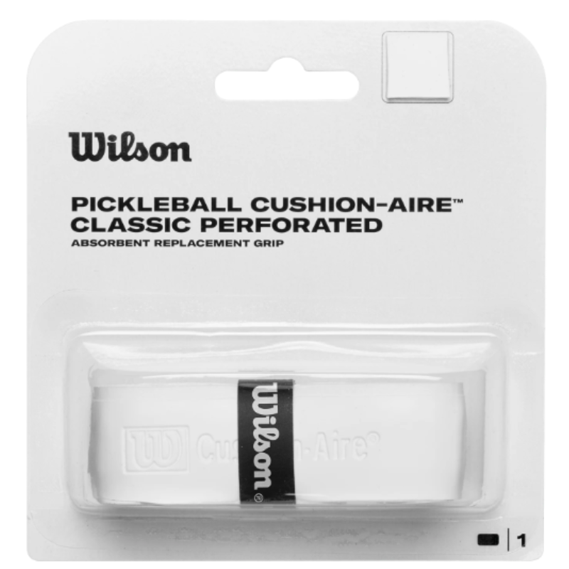 Wilson Pickleball Cushion Aire Classic Perforated Replacement Grip - White