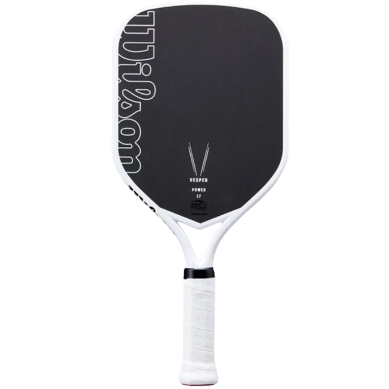 Wilson VESPER POWER 17 V1 Pickleball Paddle - Black/White