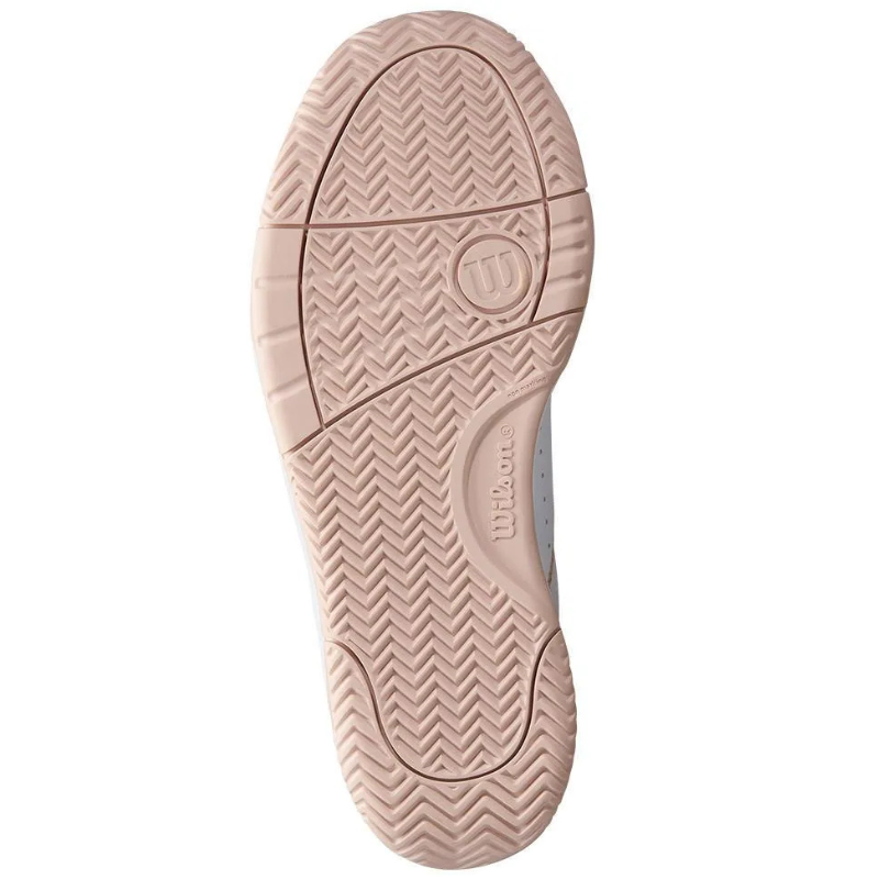 Wilson Pickle Pro Womens Pickleball Shoes - White/Cameo Rose