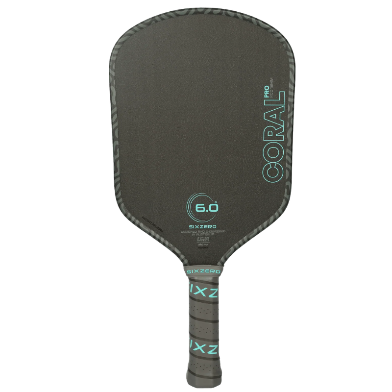 Six Zero Coral Pro 16mm Hybrid Pickleball Paddle - Electric Blue