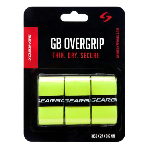 Gearbox Paddle Overgrip 3 pack - Neon Yellow