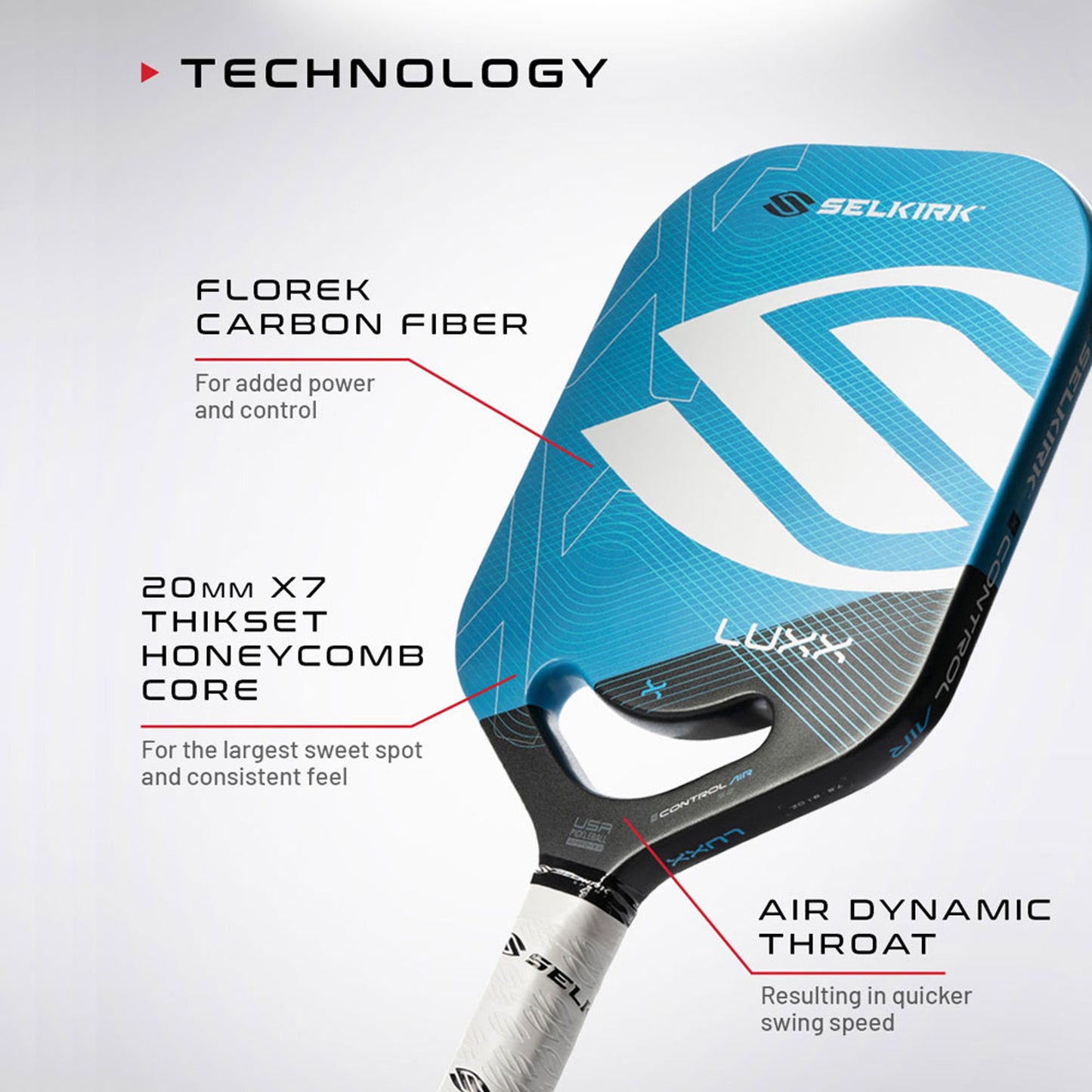 Selkirk LUXX Control Air Invikta Pickleball Paddle