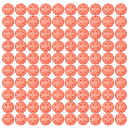 Franklin X-26 Indoor Pickleballs 100 Pack Box - Coral Orange