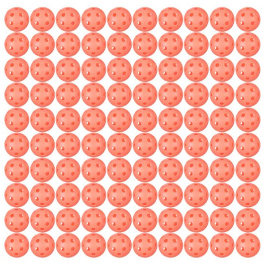 Franklin X-26 Indoor Pickleballs 100 Pack Box - Coral Orange