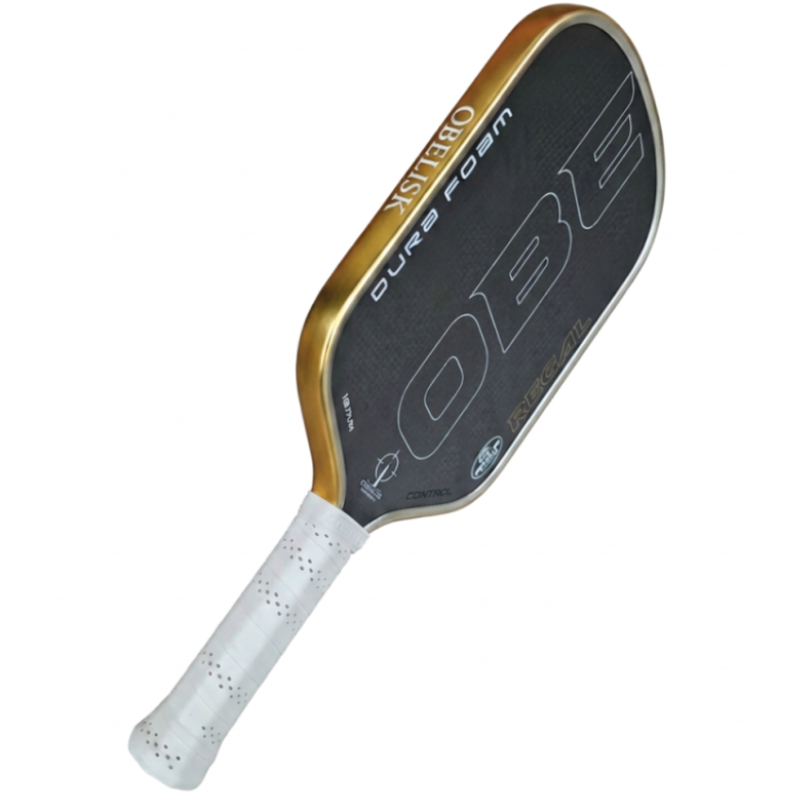 Obelisk Regal Control Pickleball Paddle - Gold Edge-Silver Rim