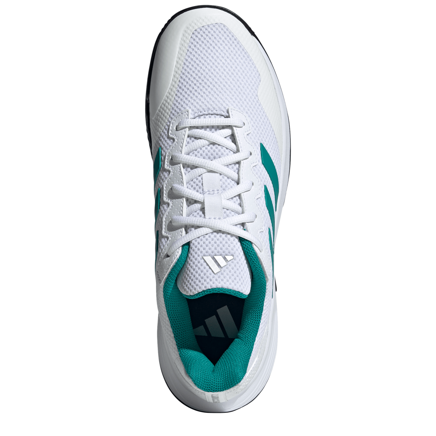 Adidas Gamecourt 2.0 Mens Tennis Shoes - Footwear White/Pure Teal/Core Black