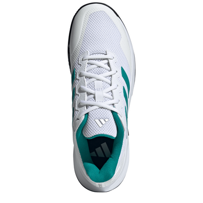 Adidas Gamecourt 2.0 Mens Tennis Shoes - Footwear White/Pure Teal/Core Black