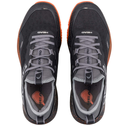Head Motion Pro Mens Pickleball Shoes - Black/Orange
