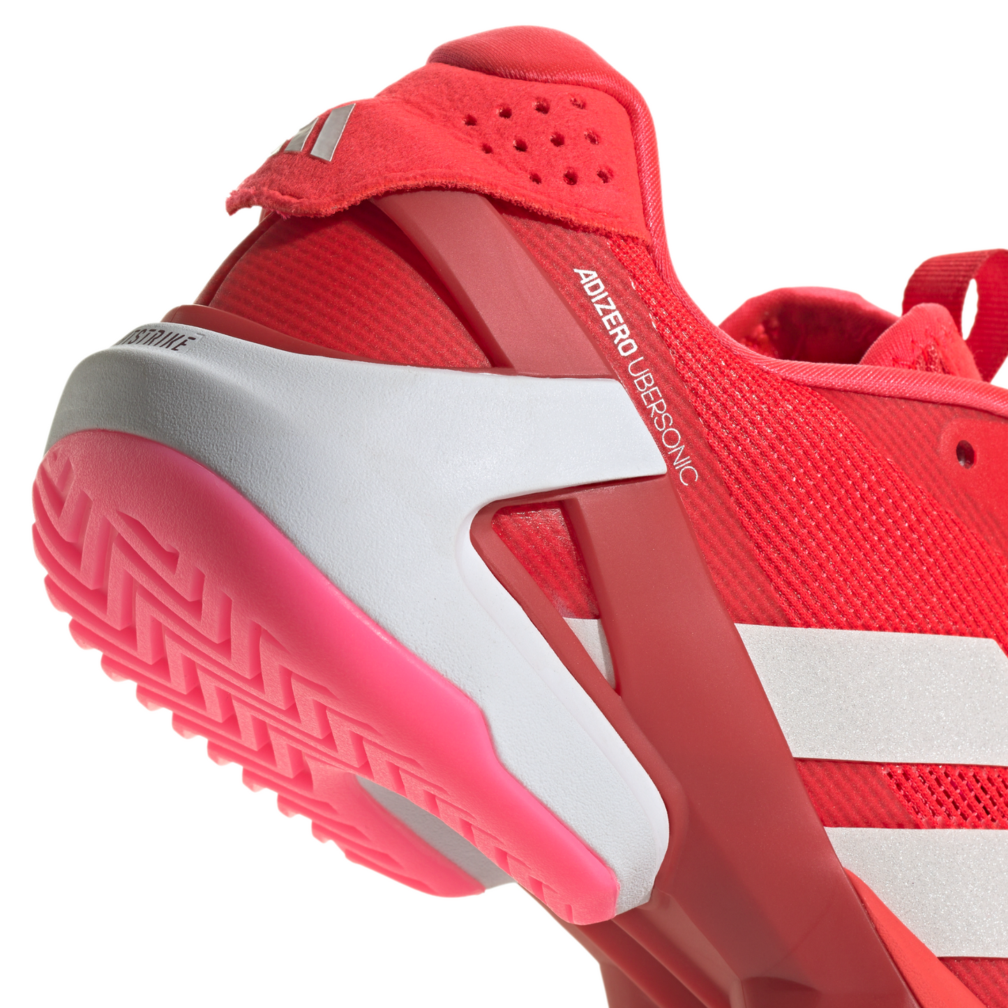 Adidas Adizero Ubersonic 5 Womens Tennis Shoes - Lucid Red/Zero Metalic / Lucid Pink