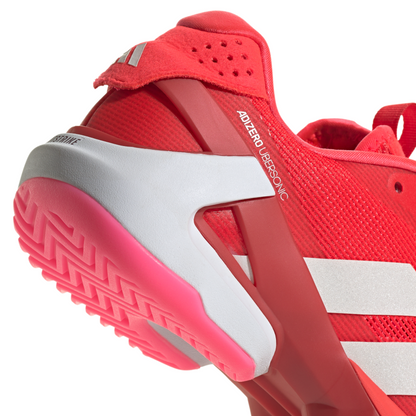 Adidas Adizero Ubersonic 5 Womens Tennis Shoes - Lucid Red/Zero Metalic / Lucid Pink