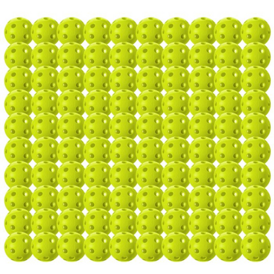 Franklin X-26 Indoor 100 Pack Box Pickleballs - Lime Green
