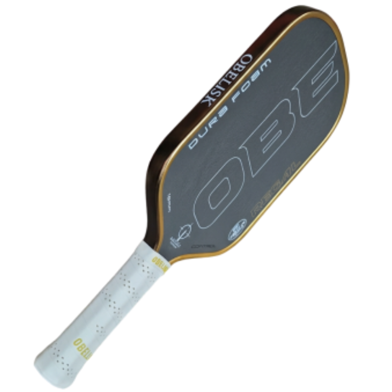 Obelisk Regal Control Pickleball Paddle - Grey Edge-Gold Rim