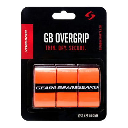Gearbox Paddle Overgrip 3 pack - Neon Orange