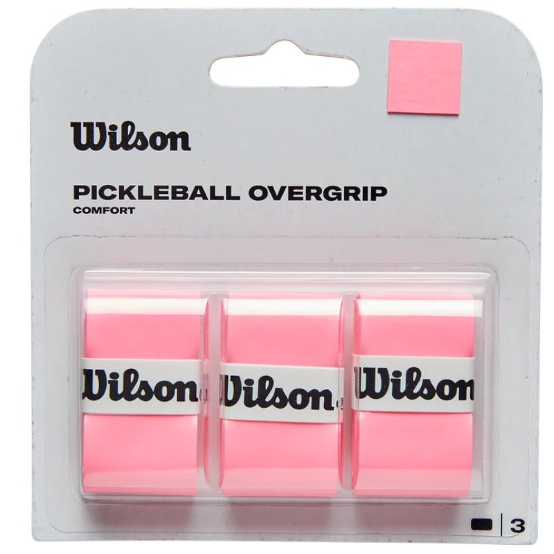 Wilson Pickleball Overgrip 3 Pack - Pink