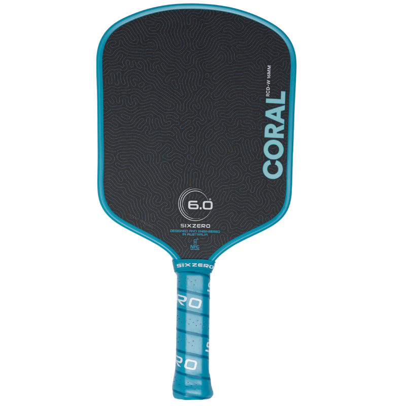 Six Zero Coral 16mm Widebody Pickleball Paddle