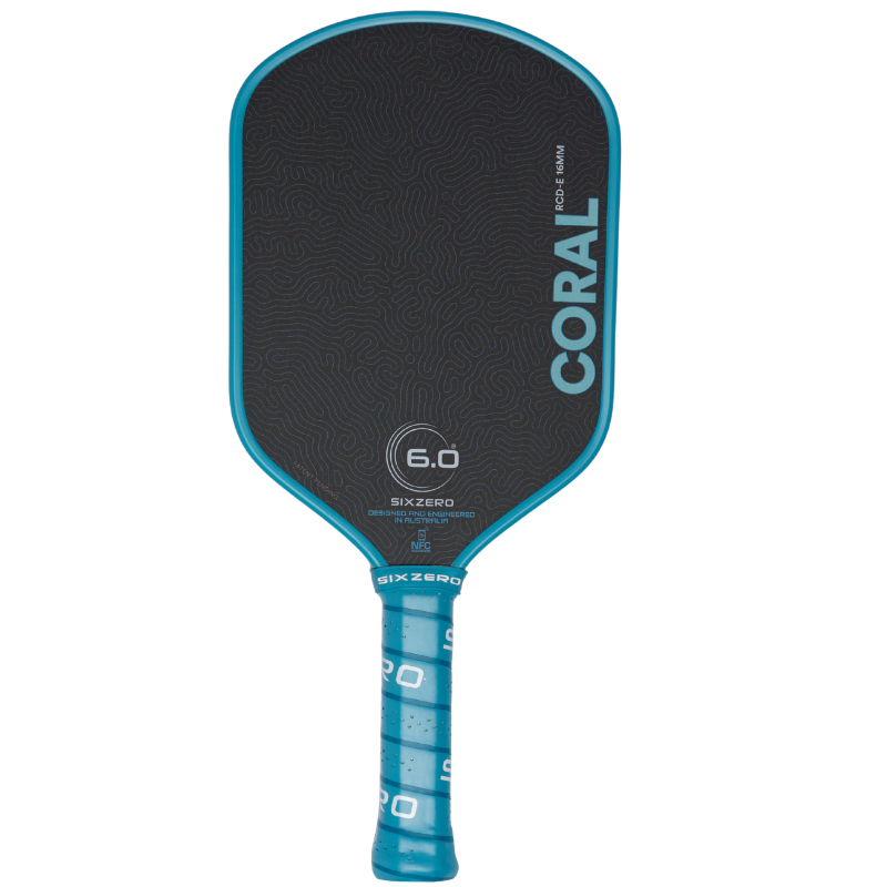 Six Zero Coral 16mm Elongated Pickleball Paddle