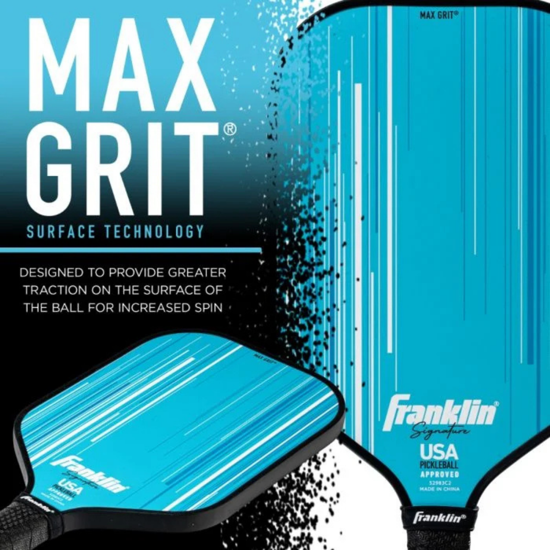 Franklin Signature Series Fiberglass 13mm with Maxgrit Pickleball Paddle