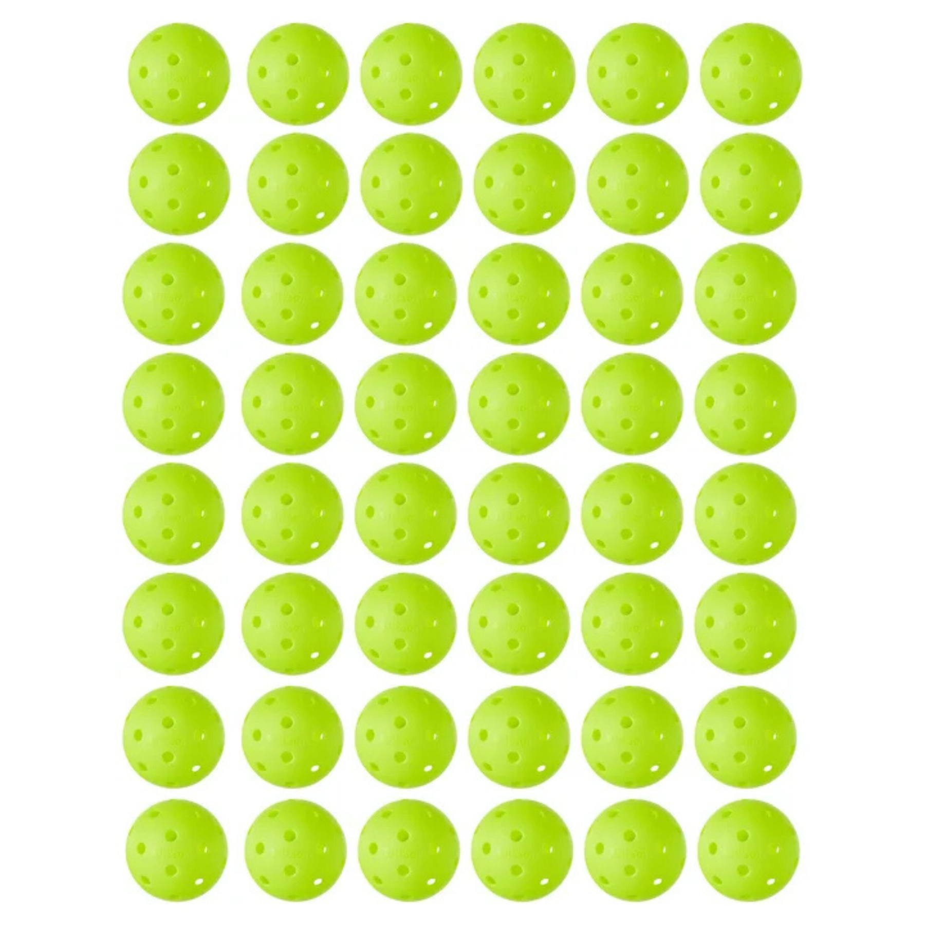 Wilson Tru 32 Indoor Pickleballs 48 Pack - Neon Yellow