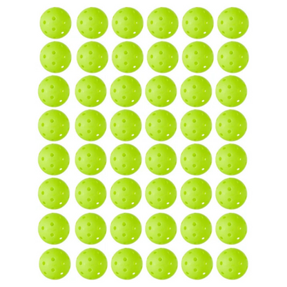 Wilson Tru 32 Indoor Pickleballs 48 Pack - Neon Yellow