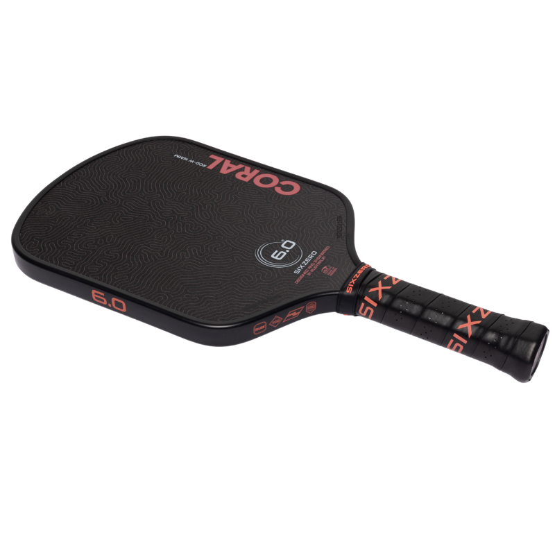 Six Zero Coral 16mm Widebody Pickleball Paddle