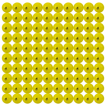 Joola Plastic Primo Outdoor Pickleballs 100 Pack - Yellow