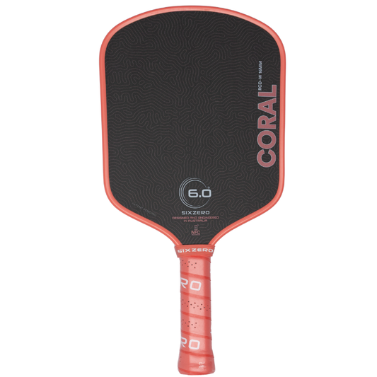Six Zero Coral 16mm Widebody Pickleball Paddle