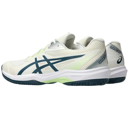 Asics Game FF Mens Pickleball Shoes - Cream/Tranquil Teal