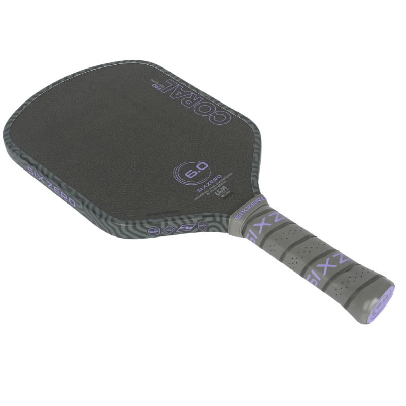 Six Zero Coral Pro 16mm Hybrid Pickleball Paddle - Ultraviolet